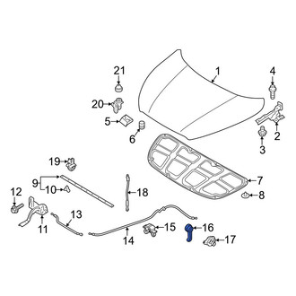 Hyundai OE - Front Hood Release Handle