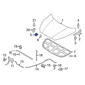 Hyundai OE - Front Hood Stop Buffer
