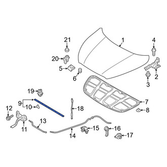 Hyundai OE - Front Hood Seal