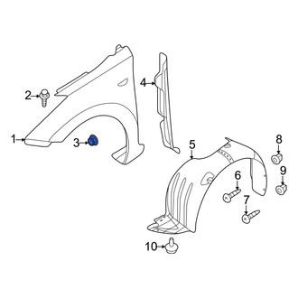 Hyundai OE - Fender Nut