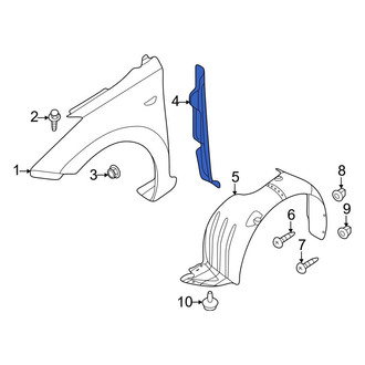 Hyundai OE - Front Right Fender Insulator
