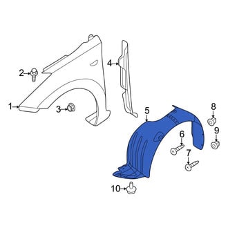 Hyundai OE - Front Left Fender Splash Shield
