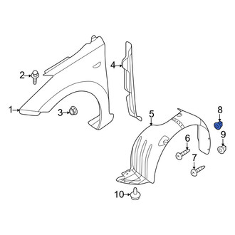 Hyundai OE - Fender Liner Nut