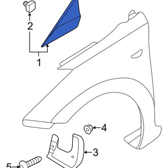 Hyundai OE - Front Left Fender Molding