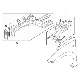 Hyundai OE - Front Right Frame Stiffener