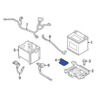 Hyundai OE - Battery Hold Down Frame