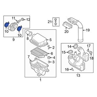 Hyundai OE - Engine Air Duct Clamp