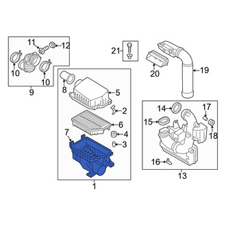 Hyundai OE - Lower Air Cleaner Cover