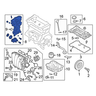 Hyundai OE - Engine Timing Cover