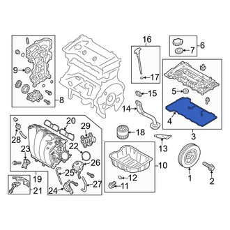 Hyundai OE - Engine Valve Cover Gasket