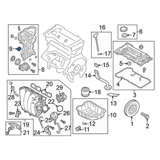 Hyundai OE - Rear Engine Crankshaft Seal