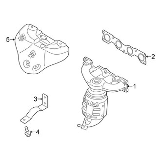 Hyundai OE - Exhaust System - Manifold (USA, California Emissions), (Sport)