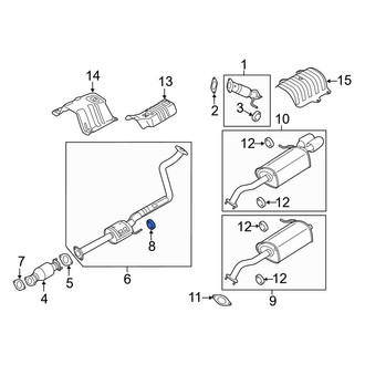Hyundai OE - Exhaust System Hanger