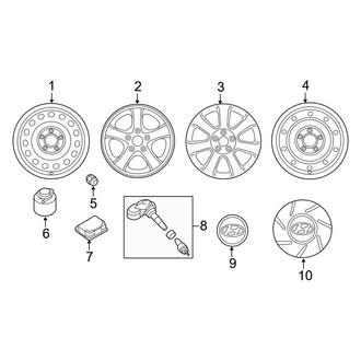 Hyundai OE - Wheels (Korea Built), (Sedan)