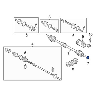 Hyundai OE - Front CV Joint Nut