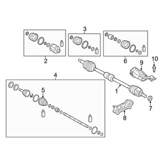 Hyundai OE - Front Suspension - Drive Axles (GLS / Limited)