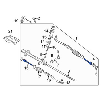 Hyundai OE - Right Outer Steering Tie Rod End