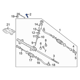 Hyundai OE - Left Rack and Pinion Mount Bolt