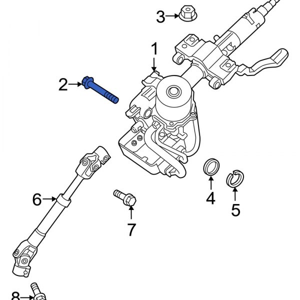 Hyundai OE 563153X000 Steering Column Bolt