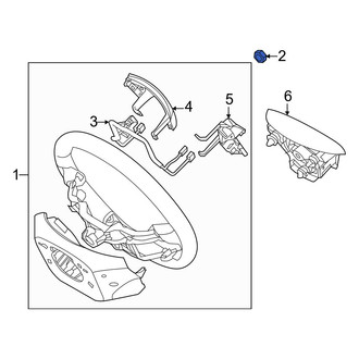 Hyundai OE - Steering Wheel Nut