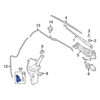 Hyundai OE - Windshield Washer Pump