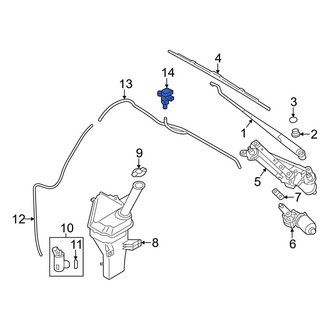 Hyundai OE - Front Windshield Washer Nozzle