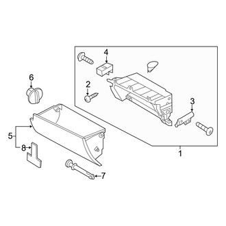 Hyundai OE - Instrument Panel - Glove Box (Korea Built), (Sedan)