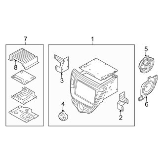 2016 Hyundai Elantra OEM Audio & Electronics  Speakers — CARiD.com