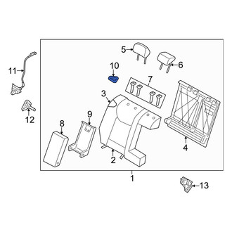 Hyundai OE - Rear Seat Belt Guide