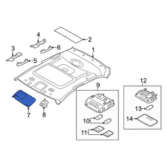 Hyundai OE - Left Sun Visor