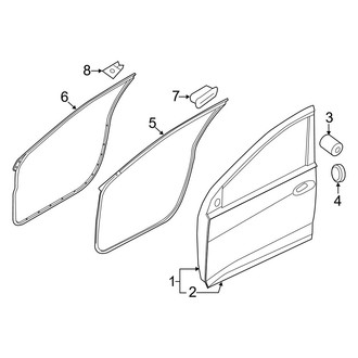 Hyundai OE - Front Door - Door & Components (GLS / Limited)