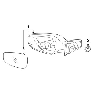 Hyundai OE - Front Door - Outside Mirrors (USA Built), (Limited / SE / Sport / Value Edition)