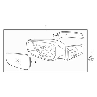 Hyundai OE - Front Door - Outside Mirrors (Korea Built), (GLS / Limited)