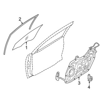 Hyundai OE - Front Door - Glass & Hardware (GLS / Limited)