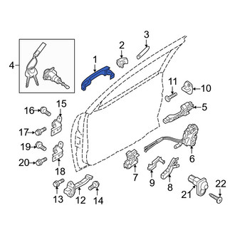 Hyundai OE - Front Right Outer Exterior Door Handle
