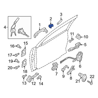 Hyundai OE - Front Left Exterior Door Handle Cover