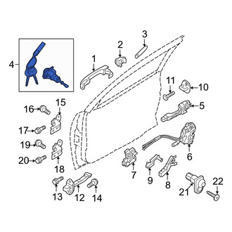 Hyundai OE - Front Left Door Lock Cylinder