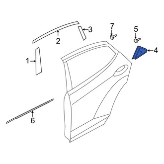 Hyundai OE - Rear Right Door Applique