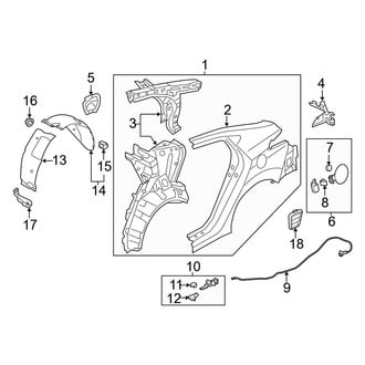 Hyundai OE - Quarter Panel & Components (Korea Built), (GLS / Limited)