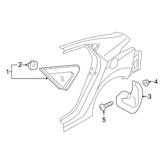 Hyundai OE - Quarter Panel - Exterior Trim (GLS / Limited)