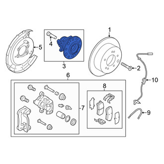 Hyundai OE - Rear Wheel Bearing and Hub Assembly