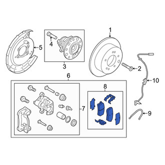 Hyundai OE - Rear Disc Brake Pad Set