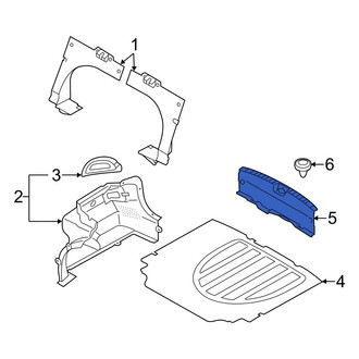 Hyundai OE - Rear Trunk Trim Scuff Plate