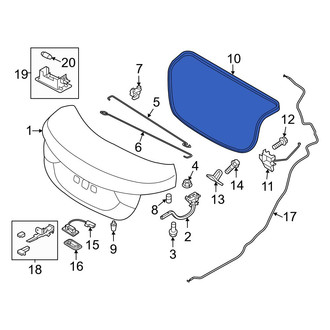 Hyundai OE - Rear Deck Lid Seal