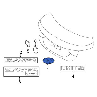 Hyundai OE - Rear Deck Lid Emblem