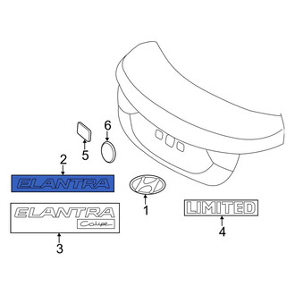 Hyundai OE - Rear Deck Lid Emblem