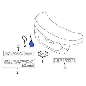 Hyundai OE - Rear Deck Lid Grommet