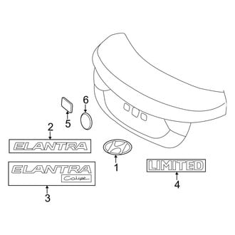 Hyundai OE - Trunk Lid - Exterior Trim