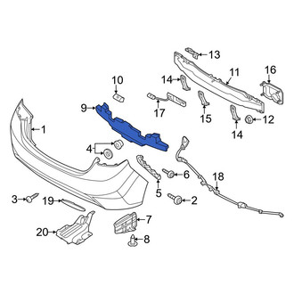 Hyundai OE - Rear Bumper Impact Absorber