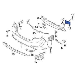 Hyundai OE - Right Bumper Impact Bar Bracket